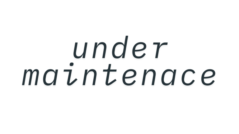 Under Maintenance